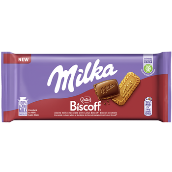 Шоколад Milka Biscoff 90 г