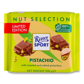Шоколад Ritter Sport Фісташка 100 г