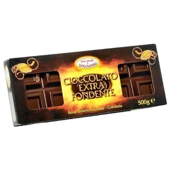Шоколад чорний Dolciando Cioccolato Extra - 500 g