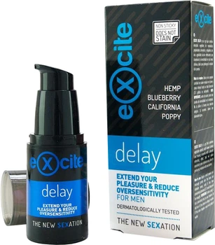Пролонгуючий гель для чоловіків Excite Man Delay Gel для подовження ерекції 15 мл (8430830600590)