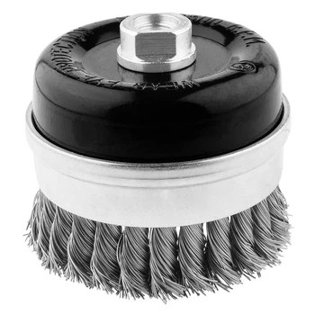 Дротяна щітка фронтальна NEO Tools  65 мм x M14 INOX 57-585 (5906692011308)