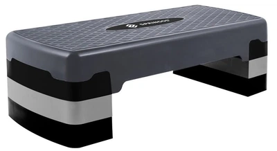 Степ для аеробіки Springos Чорно-сірий (5907719409337)