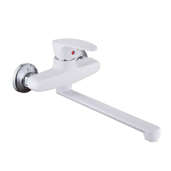 Смеситель для кухни настенный Plamix Cezar-005 White (PM0734)