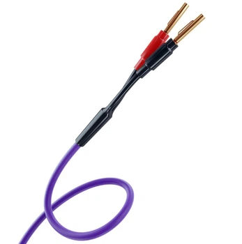 Акустический кабель 1,5mm2 Banana plugs Melodika MDSC-1530 Purple Speaker cable 3m