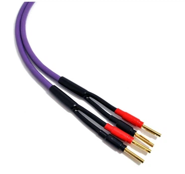 Акустический кабель 2x2,5mm2 Banana plugs Melodika MDSC-2530 Purple Speaker cable 3m