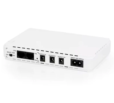 UPS ИБП бесперебойное питание для роутера, модема ONU, Voltronic 432-EM 9V, 12V, 18W 10400mAh