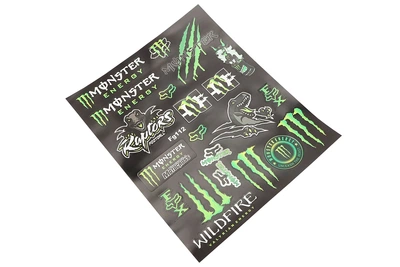 Наклейки світловідбивні набір 20 шт FG112 (24x30 см) Monster