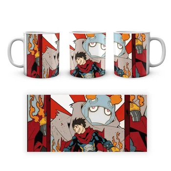Керамическая чашка Fire Force для чая и кофе 330 мл, белая (C2E54D8A0A13)