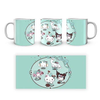 Керамическая кружка с принтом Hello Kitty для кофе и чая 330 мл (C0B94DAE8B7D)