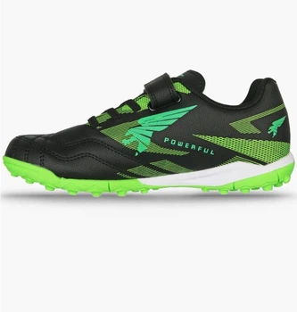 Сороконожки детские Joma Powerfull Tf Jr Black/Green 32 POJS2601TFV