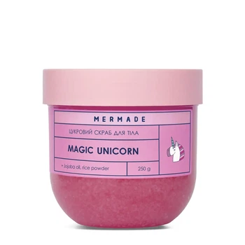 Сахарный скраб для тела Mermade Magic Unicorn аромат "Зефир" 250 г