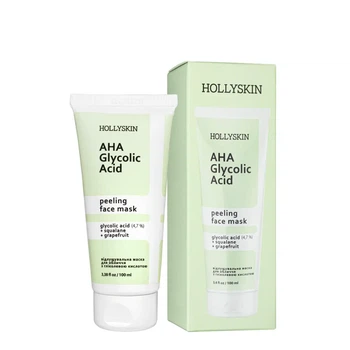 Маска для обличчя Hollyskin Glycolic AHA Acid з гліколевою кислотою