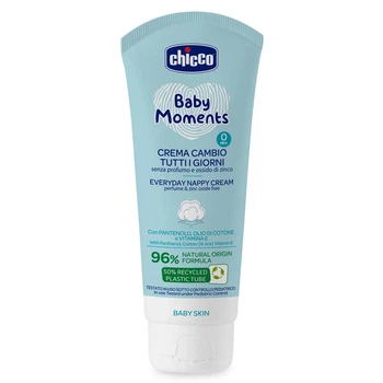 Крем защитный под подгузник с пантенолом Chicco Baby Moments, 100 мл