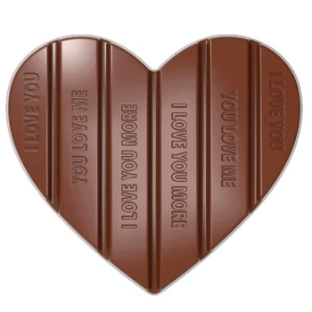 Форма для шоколаду Chocolate World серія "Valentine" Плитка серце 100 г (12044 CW)
