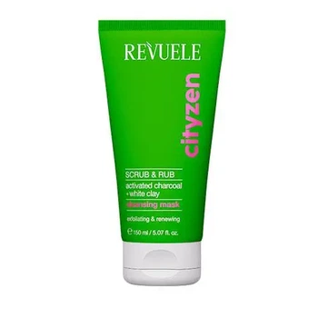 Маска для лица очищающая Revuele Cityzen Scrub & Rub с активированным углем, 150 мл