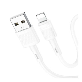 Кабель USB Hoco X83 USB - Lightning PVC материал, ток до 2.4A 1.0м/3.28ft для зарядки и передачи данных USB на Apple White
