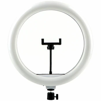 Кольцевая лампа Fill Light 30 см 120 светодиодов 3200K-5500K USB Черный QX-300 для макияжа фото видеосъемки