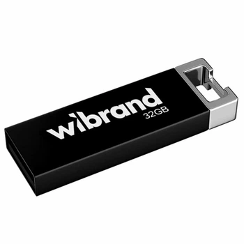 USB флешка 32Гб Wibrand Chameleon черный металл для хранения данных
