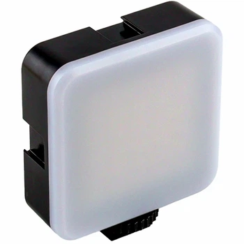 Студийная LED лампа 5W на прищепке с микрофоном и пультом ДУ черный AY-49 для записи видео и стримов