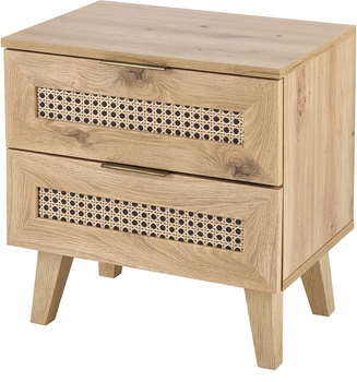 Szafka nocna Halmar BORNEO SN-1 z dwoma szufladami 34 x 50 x 52 cm Dąb artisan(5905248127333)