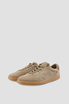 Кеды из натуральной замши в перфорацию Guess 39 бежевый FMJNIXSUE12