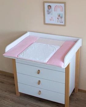 Сповивальный матрас Baby Veres (72*80) "Велюр светло-розовый"