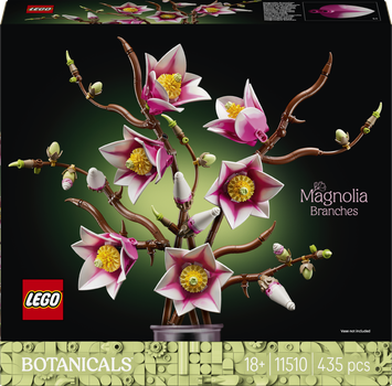 Zestaw klocków LEGO Botanicals Gałązki magnolii 435 elementów (11510)