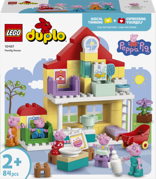 Zestaw klocków LEGO DUPLO Peppa Pig Dom rodzinny 84 elementy (10467)