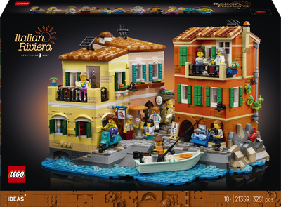 Zestaw klocków LEGO Ideas Włoska Riwiera 3251 elementów (21359)