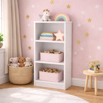 Шкаф книжный ОПМ 1 Kontinent Белый 45х32х108 см