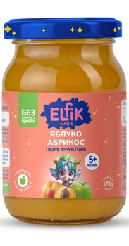 Пюре яблоко-абрикос Elfik Magic 170 г