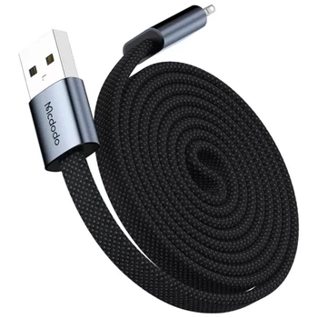 Кабель Mcdodo CA-1160 USB-A to Lightning 3A Ultra-Thin Magnetic Self-Winding Cable 15W 1м Black