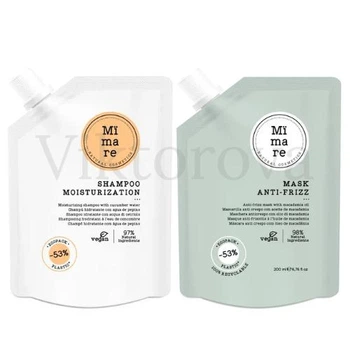 Набор для увлажнения и разглаживания волос Mimare: Шампунь Mimare Moisturization Shampoo 200 мл + Маска Mimare Anti-Frizz Mask 200 мл