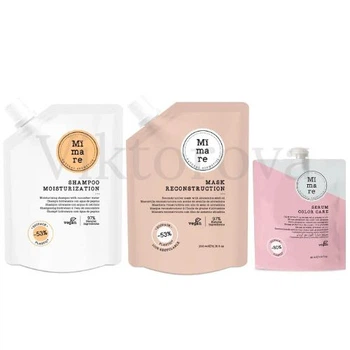 Набор для увлажнения и восстановления волос Mimare: Шампунь Mimare Moisturization Shampoo 200 мл + Маска Mimare Reconstruction Mask 200 мл + Серум для защиты цвета Mimare Color Care 40 мл