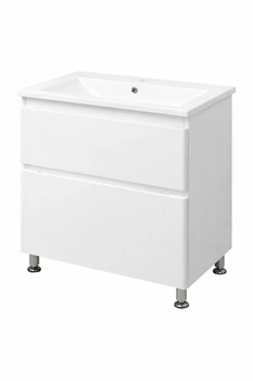 Тумба Bianco з умивальником Bianco 70 (2 ящики) біла