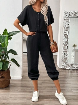 Жіночий комбінезон SHEIN 926379-1 XL чорний (2000005307539)