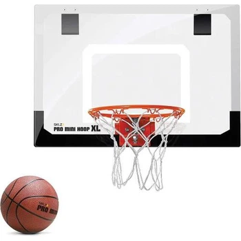 Баскетбольний міні-щит SKLZ Pro Mini Hoop XL з кільцем, м'ячем і сіткою - 58х40 см