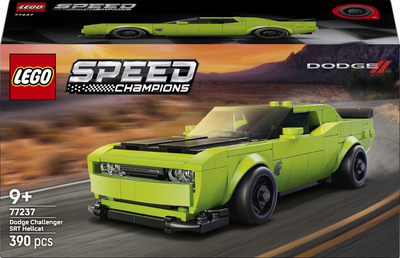 Конструктор LEGO Speed Champions Спортивний автомобіль Dodge Challenger SRT Hellcat 390 деталей (77237)