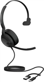 Słuchawki Jabra Evolve2 50 USB-C/A MS Mono Black (25089-899-799)