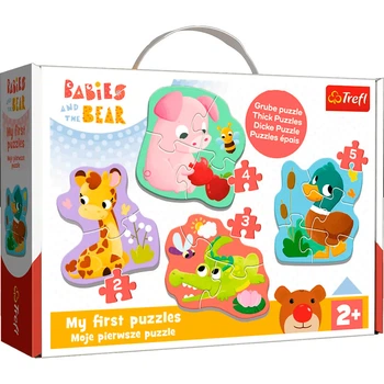Пазли Trefl Детеныши животных 4в1 Baby classic 36135