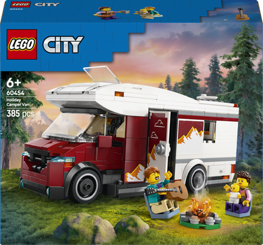 Zestaw klocków LEGO City Wakacyjny kamper pełen przygód 385 elementów (60454)