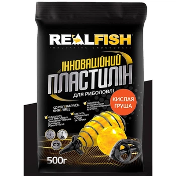 Пластилін для риболовлі REALFISH 500 грам Кислая груша