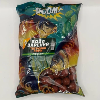 Бойлы прикормочные вареные Boom 20 mm 1 кг (Тигровый орех)