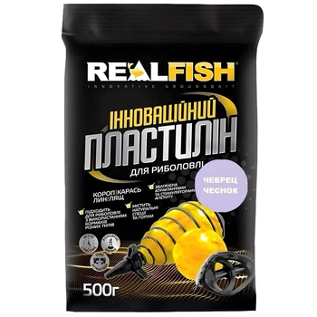 Пластилін для риболовлі REALFISH 500 грам Чабрець-часник