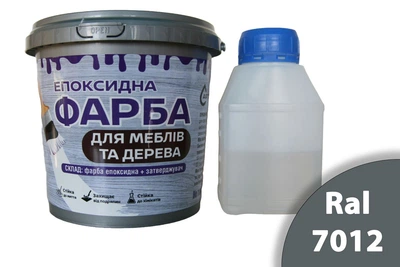 Епоксидна фарба для меблів та дерева ArtCraft 1.5 кг сіра двокомпонентна (А+В)