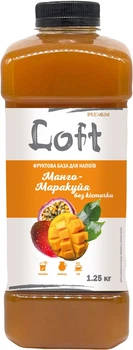 Фруктова база для напоїв LOFT Манго-Маракуя без кісточки 1.25 кг (4823113304676)