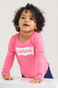 Лонгслив с логотипом Levi's для девочки Розовый 62 см (3 мес) (215 pvu pink)