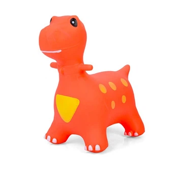 Детская игрушка-прыгун "Динозавр" Bambi MS 4152-1(Orange) резина, до 20 кг