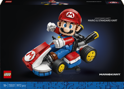 Конструктор LEGO Супер Mario Kart: Маріо в стандартному карті 1972 деталі (72037)