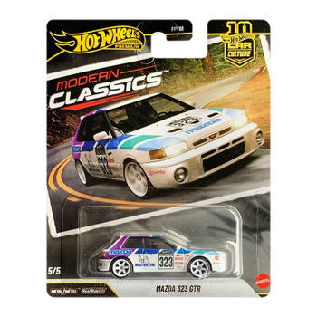 Машинка Premium Hot Wheels Mazda 323 GTR Modern Classics 1:64 JKF17 White
